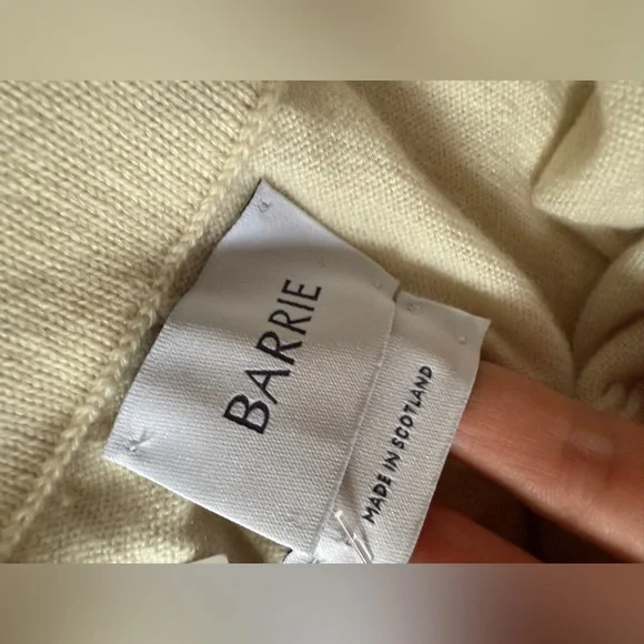 Nwt Barrie Womens Cashmere Embroidered Crystal Pants Cream White Size M $1890 - Picture 6 of 9